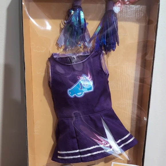 Purple Cheerleader Outfit for 18-Inch Dolls - Picture 3 of 4
